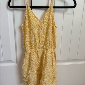 H&M Yellow Floral Romper